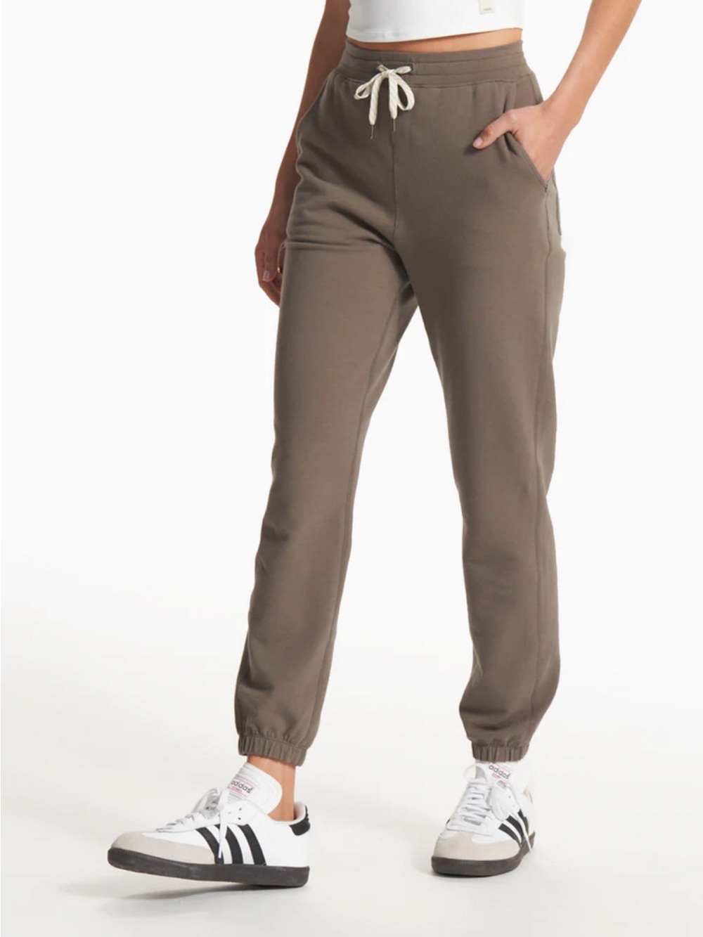 Vuori Laguna Lounge Pant 2.0 Women’s Joggers in Cocoa Brown, XS
